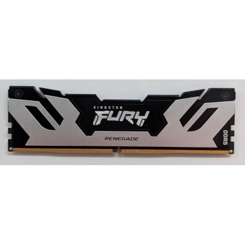 Купить Озу Kingston DDR5 16GB 6400MHz FURY Renegade Silver (KF564C32RS-16) (Восстановлено продавцом, 771514) с проверкой совместимости: обзор, характеристики, цена в Киеве, Днепре, Одессе, Харькове, Украине | интернет-магазин TELEMART.UA фото