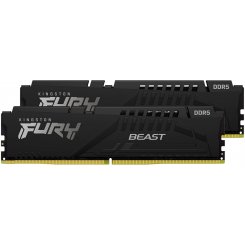 Озу Kingston DDR5 32GB (2x16GB) 5200Mhz FURY Beast Black (KF552C40BBK2-32) (Восстановлено продавцом, 771548)