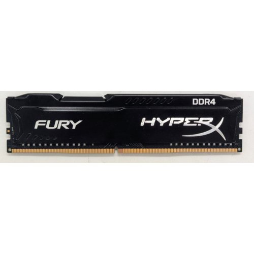 Купить Озу HyperX DDR4 8GB 2666Mhz Fury Black (HX426C16FB2/8) (Восстановлено продавцом, 771562) с проверкой совместимости: обзор, характеристики, цена в Киеве, Днепре, Одессе, Харькове, Украине | интернет-магазин TELEMART.UA фото