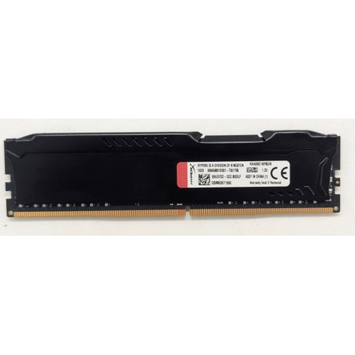 Купить Озу HyperX DDR4 8GB 2666Mhz Fury Black (HX426C16FB2/8) (Восстановлено продавцом, 771562) с проверкой совместимости: обзор, характеристики, цена в Киеве, Днепре, Одессе, Харькове, Украине | интернет-магазин TELEMART.UA фото