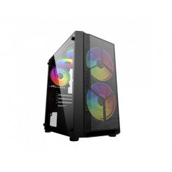 Корпус QUBE Wind Black без БП (WIND_FMNU3) (Відновлено продавцем, 771581)