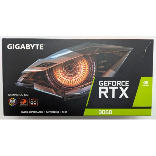 Купить Видеокарта Gigabyte GeForce RTX 3060 Gaming OC 12288MB (GV-N3060GAMING OC-12GD 2.0) (Восстановлено продавцом, 771582) с проверкой совместимости: обзор, характеристики, цена в Киеве, Днепре, Одессе, Харькове, Украине | интернет-магазин TELEMART.UA фото