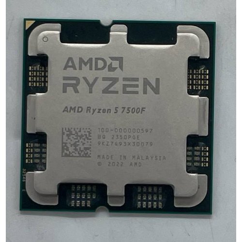 Купить Процессор AMD Ryzen 5 7500F 3.7(5.0)GHz 32MB sAM5 Tray (100-000000597) (Восстановлено продавцом, 771584) с проверкой совместимости: обзор, характеристики, цена в Киеве, Днепре, Одессе, Харькове, Украине | интернет-магазин TELEMART.UA фото