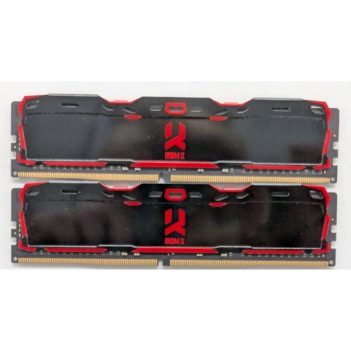 Купить Озу GoodRAM DDR4 32GB (2x16GB) 3200Mhz IRDM X Black (IR-X3200D464L16A/32GDC) (Восстановлено продавцом, 771609) с проверкой совместимости: обзор, характеристики, цена в Киеве, Днепре, Одессе, Харькове, Украине | интернет-магазин TELEMART.UA фото