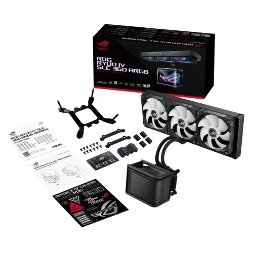 Купить Готовая СВО Asus ROG Ryuo IV SLC 360 ARGB (90RC0151-B0EAY0) Black с проверкой совместимости: обзор, характеристики, цена в Киеве, Днепре, Одессе, Харькове, Украине | интернет-магазин TELEMART.UA фото