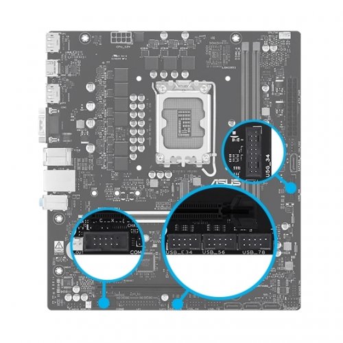 Купить Материнская плата Asus Pro H810M-CT-CSM (s1851, Intel H810) с проверкой совместимости: обзор, характеристики, цена в Киеве, Днепре, Одессе, Харькове, Украине | интернет-магазин TELEMART.UA фото