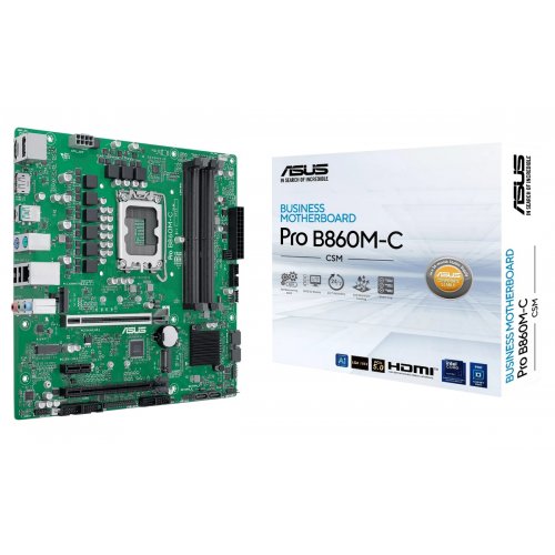 Материнська плата Asus Pro B860M-C-CSM (s1851, Intel B860) купити з перевіркою сумісності: огляд, характеристики, ціна у Києві, Львові, Вінниці, Хмельницькому, Івано-Франківську, Україні | інтернет-магазин TELEMART.UA фото