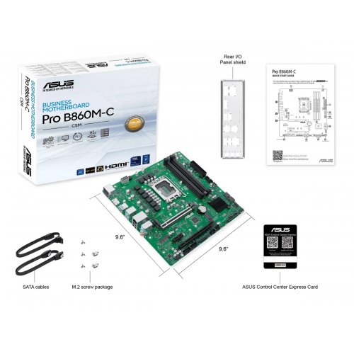 Материнська плата Asus Pro B860M-C-CSM (s1851, Intel B860) купити з перевіркою сумісності: огляд, характеристики, ціна у Києві, Львові, Вінниці, Хмельницькому, Івано-Франківську, Україні | інтернет-магазин TELEMART.UA фото