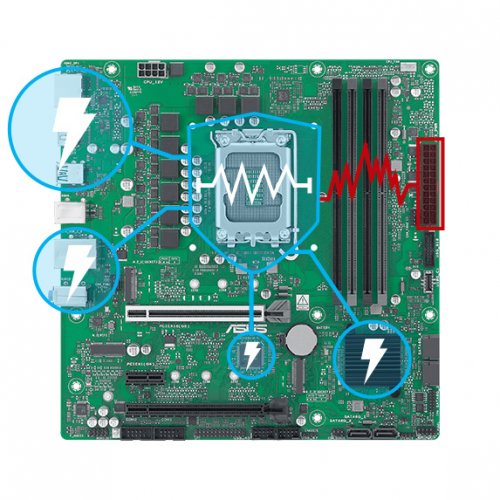 Материнська плата Asus Pro B860M-C-CSM (s1851, Intel B860) купити з перевіркою сумісності: огляд, характеристики, ціна у Києві, Львові, Вінниці, Хмельницькому, Івано-Франківську, Україні | інтернет-магазин TELEMART.UA фото