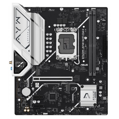 Купить Материнская плата Asus B760M-AYW WIFI D4 II (s1700, Intel B760) с проверкой совместимости: обзор, характеристики, цена в Киеве, Днепре, Одессе, Харькове, Украине | интернет-магазин TELEMART.UA фото