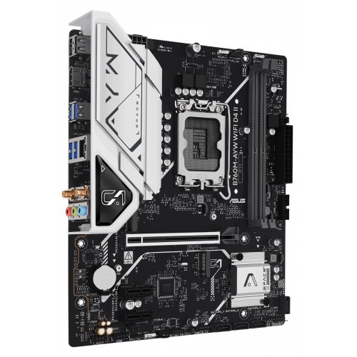 Купить Материнская плата Asus B760M-AYW WIFI D4 II (s1700, Intel B760) с проверкой совместимости: обзор, характеристики, цена в Киеве, Днепре, Одессе, Харькове, Украине | интернет-магазин TELEMART.UA фото