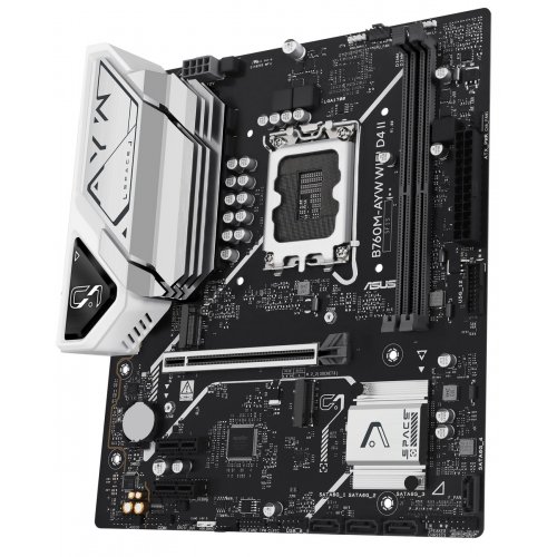 Купить Материнская плата Asus B760M-AYW WIFI D4 II (s1700, Intel B760) с проверкой совместимости: обзор, характеристики, цена в Киеве, Днепре, Одессе, Харькове, Украине | интернет-магазин TELEMART.UA фото