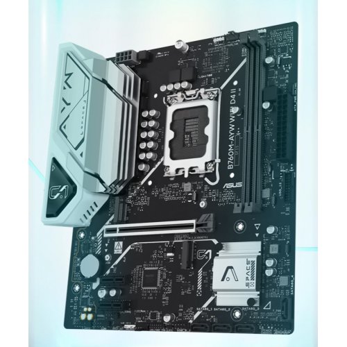 Купить Материнская плата Asus B760M-AYW WIFI D4 II (s1700, Intel B760) с проверкой совместимости: обзор, характеристики, цена в Киеве, Днепре, Одессе, Харькове, Украине | интернет-магазин TELEMART.UA фото