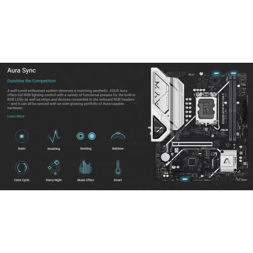 Купить Материнская плата Asus B760M-AYW WIFI D4 II (s1700, Intel B760) с проверкой совместимости: обзор, характеристики, цена в Киеве, Днепре, Одессе, Харькове, Украине | интернет-магазин TELEMART.UA фото