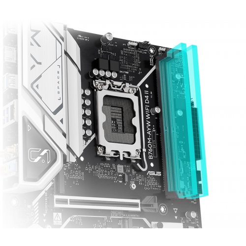 Купить Материнская плата Asus B760M-AYW WIFI D4 II (s1700, Intel B760) с проверкой совместимости: обзор, характеристики, цена в Киеве, Днепре, Одессе, Харькове, Украине | интернет-магазин TELEMART.UA фото