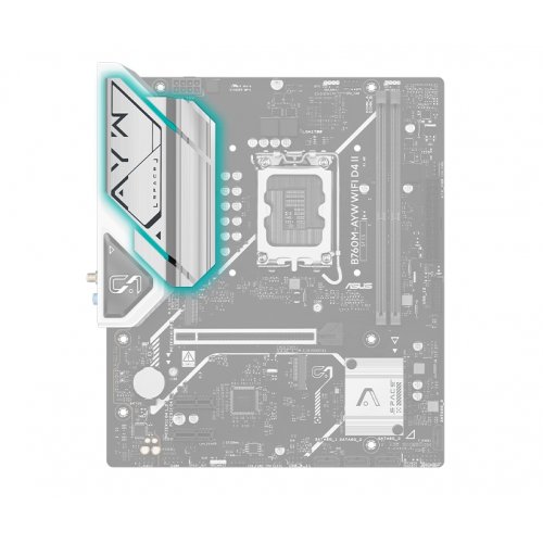 Купить Материнская плата Asus B760M-AYW WIFI D4 II (s1700, Intel B760) с проверкой совместимости: обзор, характеристики, цена в Киеве, Днепре, Одессе, Харькове, Украине | интернет-магазин TELEMART.UA фото