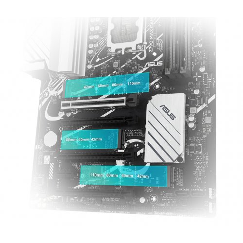 Материнська плата Asus Z790 MAX GAMING WIFI7 (s1700, Intel Z790) купити з перевіркою сумісності: огляд, характеристики, ціна у Києві, Львові, Вінниці, Хмельницькому, Івано-Франківську, Україні | інтернет-магазин TELEMART.UA фото