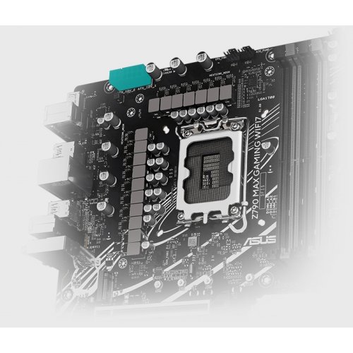 Материнська плата Asus Z790 MAX GAMING WIFI7 (s1700, Intel Z790) купити з перевіркою сумісності: огляд, характеристики, ціна у Києві, Львові, Вінниці, Хмельницькому, Івано-Франківську, Україні | інтернет-магазин TELEMART.UA фото