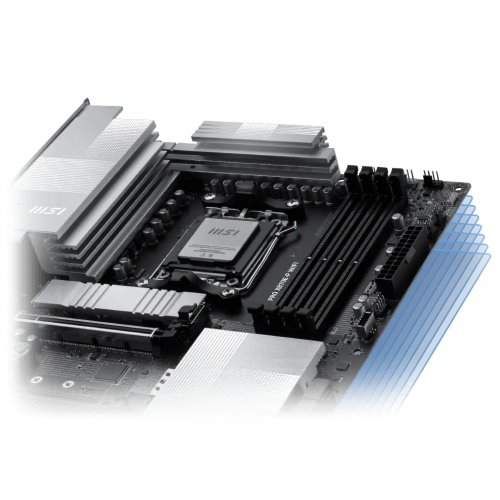 Материнська плата MSI PRO X870E-P WIFI (sAM5, AMD X870E) купити з перевіркою сумісності: огляд, характеристики, ціна у Києві, Львові, Вінниці, Хмельницькому, Івано-Франківську, Україні | інтернет-магазин TELEMART.UA фото