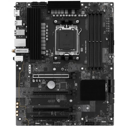 Купить Материнская плата MSI PRO B850-VC WIFI (sAM5, AMD B850) с проверкой совместимости: обзор, характеристики, цена в Киеве, Днепре, Одессе, Харькове, Украине | интернет-магазин TELEMART.UA фото