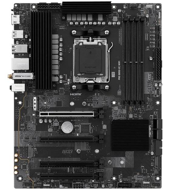 Купить Материнская плата MSI PRO B850-VC WIFI (sAM5, AMD B850) с ...