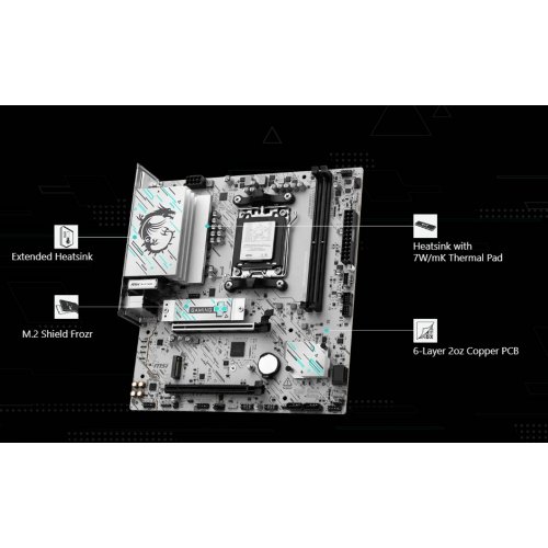 Купить Материнская плата MSI B840M GAMING WIFI6E (sAM5, AMD B840) с проверкой совместимости: обзор, характеристики, цена в Киеве, Днепре, Одессе, Харькове, Украине | интернет-магазин TELEMART.UA фото