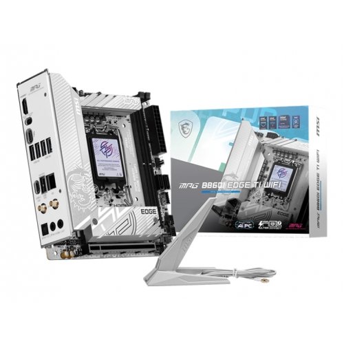 Купить Материнская плата MSI MPG B860I EDGE TI WIFI (s1851, Intel B860) с проверкой совместимости: обзор, характеристики, цена в Киеве, Днепре, Одессе, Харькове, Украине | интернет-магазин TELEMART.UA фото