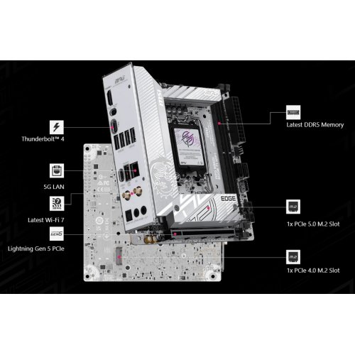 Купить Материнская плата MSI MPG B860I EDGE TI WIFI (s1851, Intel B860) с проверкой совместимости: обзор, характеристики, цена в Киеве, Днепре, Одессе, Харькове, Украине | интернет-магазин TELEMART.UA фото