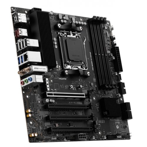 Материнська плата MSI PRO B850M-VC WIFI6E (sAM5, AMD B850) купити з перевіркою сумісності: огляд, характеристики, ціна у Києві, Львові, Вінниці, Хмельницькому, Івано-Франківську, Україні | інтернет-магазин TELEMART.UA фото