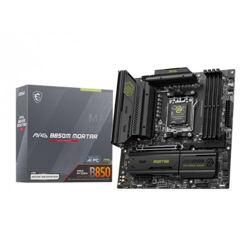 Купить Материнская плата MSI MAG B850M MORTAR (sAM5, AMD B850) с проверкой совместимости: обзор, характеристики, цена в Киеве, Днепре, Одессе, Харькове, Украине | интернет-магазин TELEMART.UA фото