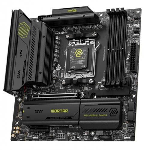 Купить Материнская плата MSI MAG B850M MORTAR (sAM5, AMD B850) с проверкой совместимости: обзор, характеристики, цена в Киеве, Днепре, Одессе, Харькове, Украине | интернет-магазин TELEMART.UA фото