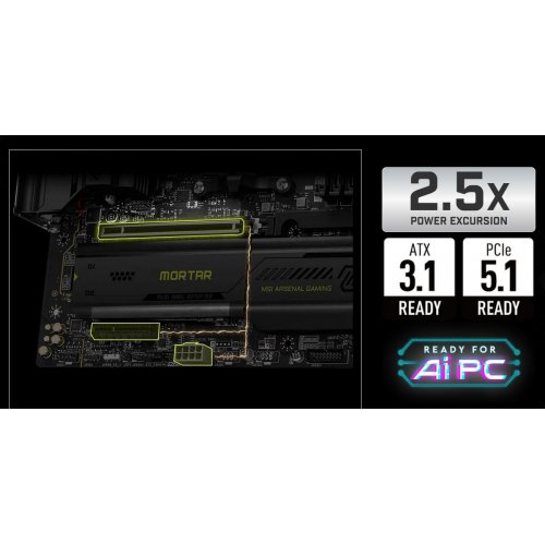 Купить Материнская плата MSI MAG B850M MORTAR (sAM5, AMD B850) с проверкой совместимости: обзор, характеристики, цена в Киеве, Днепре, Одессе, Харькове, Украине | интернет-магазин TELEMART.UA фото