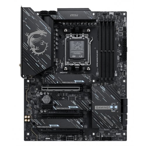 Купить Материнская плата MSI X870E GAMING PLUS WIFI (sAM5, AMD X870E) с проверкой совместимости: обзор, характеристики, цена в Киеве, Днепре, Одессе, Харькове, Украине | интернет-магазин TELEMART.UA фото