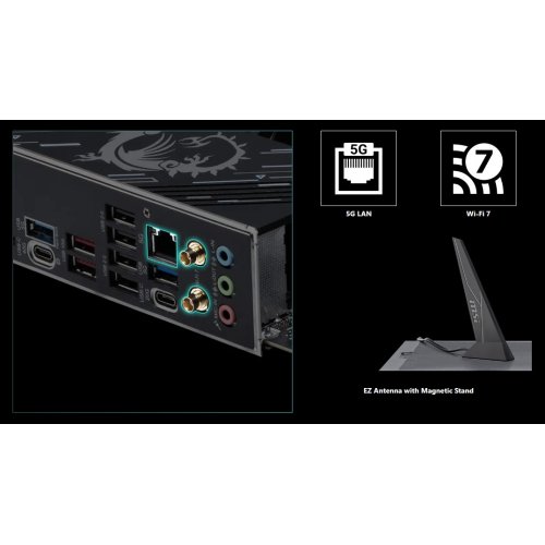 Купить Материнская плата MSI X870E GAMING PLUS WIFI (sAM5, AMD X870E) с проверкой совместимости: обзор, характеристики, цена в Киеве, Днепре, Одессе, Харькове, Украине | интернет-магазин TELEMART.UA фото