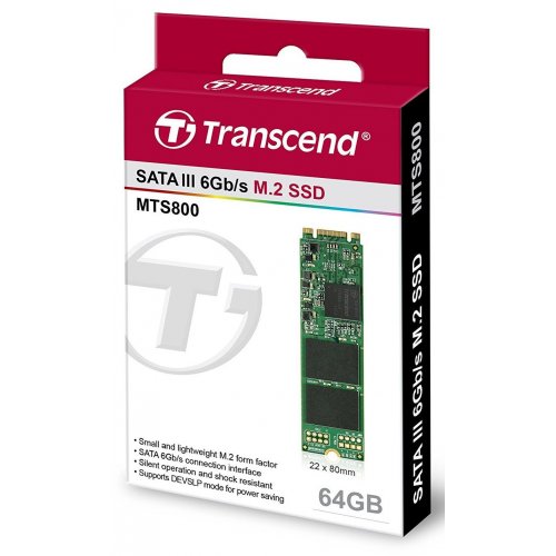 Продати SSD-диск Transcend MTS800S MLC 64GB M.2 (2280 SATA) (TS64GMTS800S) за Trade-In у інтернет-магазині Телемарт - Київ, Дніпро, Україна фото