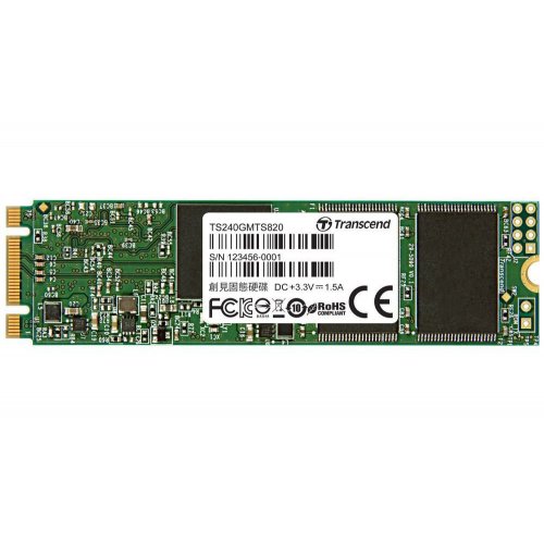 Фото SSD-диск Transcend MTS820S TLC 240GB M.2 (2280 SATA) (TS240GMTS820S)