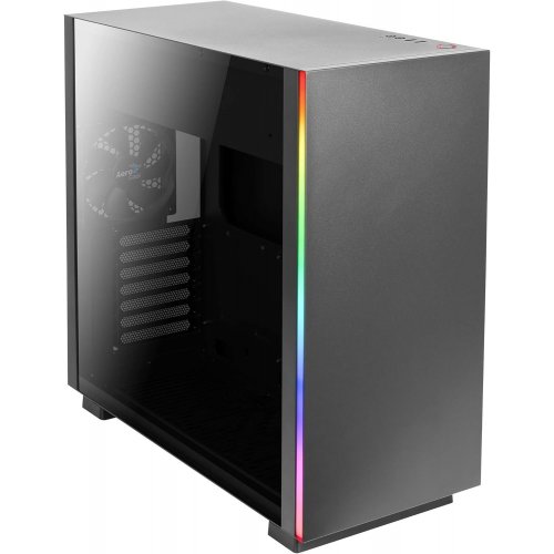 Корпус Aerocool GLO без БЖ (4713105950274) Black (Відновлено продавцем, 771844) купити з перевіркою сумісності: огляд, характеристики, ціна у Києві, Львові, Вінниці, Хмельницькому, Івано-Франківську, Україні | інтернет-магазин TELEMART.UA фото