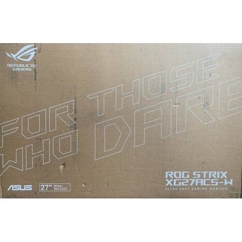 Купить Уценка монитор Asus 27" ROG Strix XG27ACS-W (90LM09Q1-B01170) White (Повреждена упаковка, 771845) - цена в Харькове, Киеве, Днепре, Одессе
в интернет-магазине Telemart фото