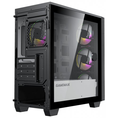 Корпус GAMEMAX Aero Mini ARGB Tempered Glass без БЖ Black (Відновлено продавцем, 771846) купити з перевіркою сумісності: огляд, характеристики, ціна у Києві, Львові, Вінниці, Хмельницькому, Івано-Франківську, Україні | інтернет-магазин TELEMART.UA фото