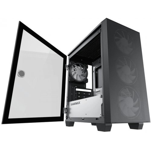Корпус GAMEMAX Aero Mini ARGB Tempered Glass без БЖ Black (Відновлено продавцем, 771846) купити з перевіркою сумісності: огляд, характеристики, ціна у Києві, Львові, Вінниці, Хмельницькому, Івано-Франківську, Україні | інтернет-магазин TELEMART.UA фото