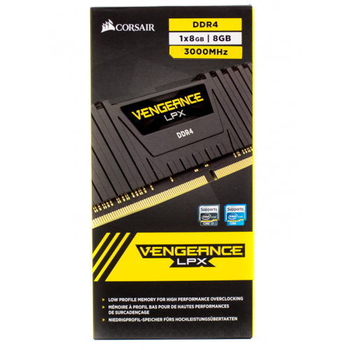 Купить ОЗУ Corsair DDR4 8GB 3000Mhz Vengeance LPX (CMK8GX4M1D3000C16) Black (Восстановлено продавцом, 771849) с проверкой совместимости: обзор, характеристики, цена в Киеве, Днепре, Одессе, Харькове, Украине | интернет-магазин TELEMART.UA фото