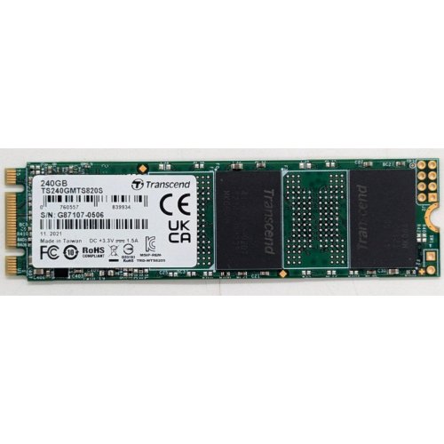 Ssd-диск Transcend MTS820S TLC 240GB M.2 (2280 SATA) (TS240GMTS820S) (Відновлено продавцем, 771884) купити з перевіркою сумісності: огляд, характеристики, ціна у Києві, Львові, Вінниці, Хмельницькому, Івано-Франківську, Україні | інтернет-магазин TELEMART.UA фото