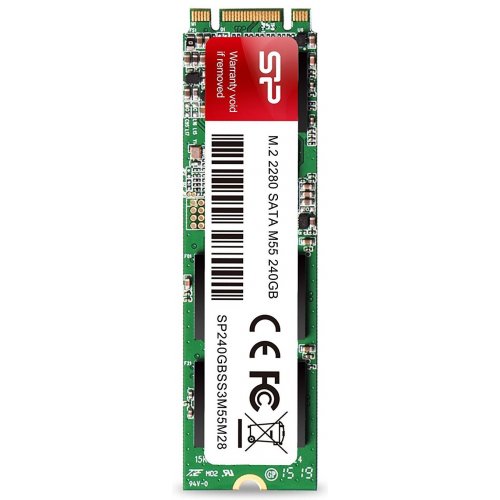 Фото SSD-диск Silicon Power M55 TLC 240GB M.2 (2280 SATA) (SP240GBSS3M55M28)