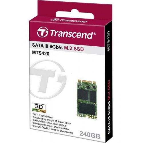 Продать SSD-диск Transcend MTS420 TLC 240GB M.2 (2242 SATA) (TS240GMTS420S) по Trade-In интернет-магазине Телемарт - Киев, Днепр, Украина фото