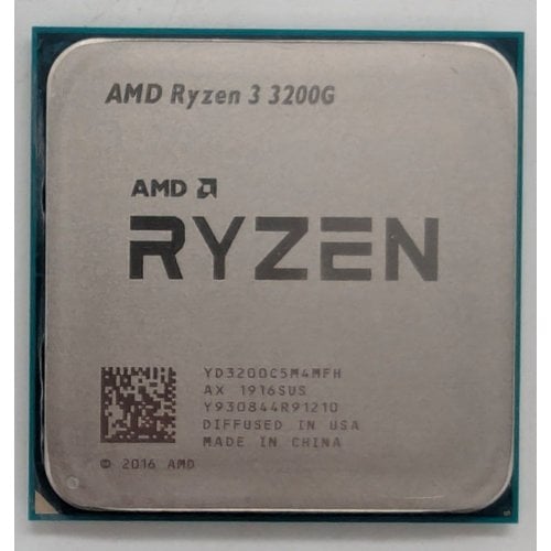 Процесор AMD Ryzen 3 3200G 3.6(4)GHz 4MB sAM4 Tray (YD3200C5M4MFH) (Відновлено продавцем, 772073) купити з перевіркою сумісності: огляд, характеристики, ціна у Києві, Львові, Вінниці, Хмельницькому, Івано-Франківську, Україні | інтернет-магазин TELEMART.UA фото