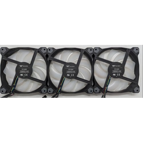 Купить Набор кулеров для корпуса Thermaltake Pure 14 ARGB Sync Radiator Fan TT Premium Edition (3-Fan Pack) (CL-F080-PL14SW-A) (Восстановлено продавцом, 772118) с проверкой совместимости: обзор, характеристики, цена в Киеве, Днепре, Одессе, Харькове, Украине | интернет-магазин TELEMART.UA фото