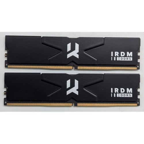 Озп GoodRAM DDR5 64GB (2x32GB) 6000Mhz IRDM Black (IR-6000D564L30/64GDC) (Відновлено продавцем, 772378) купити з перевіркою сумісності: огляд, характеристики, ціна у Києві, Львові, Вінниці, Хмельницькому, Івано-Франківську, Україні | інтернет-магазин TELEMART.UA фото