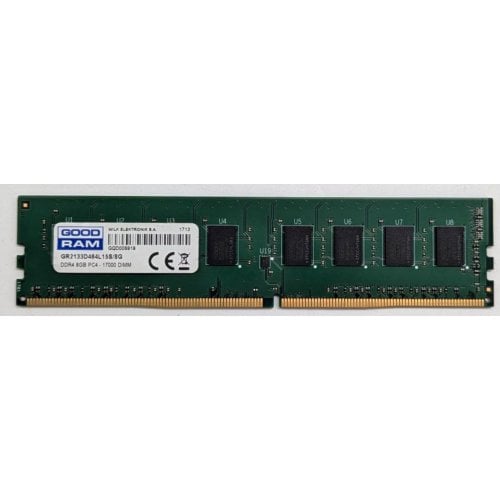 Озп GoodRAM DDR4 8Gb 2133Mhz (GR2133D464L15S/8G) (Відновлено продавцем, 772380) купити з перевіркою сумісності: огляд, характеристики, ціна у Києві, Львові, Вінниці, Хмельницькому, Івано-Франківську, Україні | інтернет-магазин TELEMART.UA фото