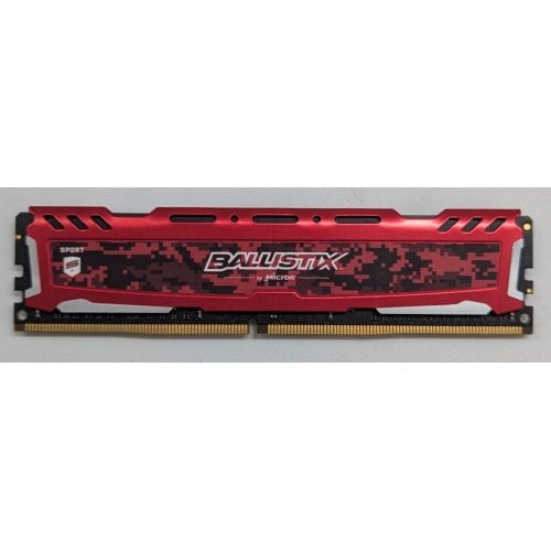 Озп Crucial DDR4 16GB 2400Mhz Ballistix Sport LT Red (BLS16G4D240FSE) (Відновлено продавцем, 772385) купити з перевіркою сумісності: огляд, характеристики, ціна у Києві, Львові, Вінниці, Хмельницькому, Івано-Франківську, Україні | інтернет-магазин TELEMART.UA фото