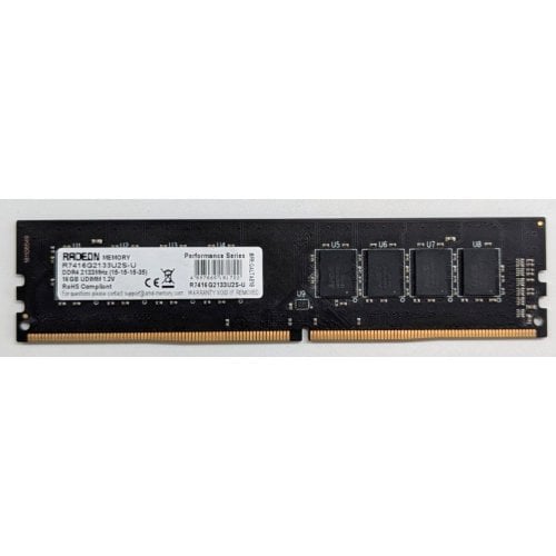 Купить Озу AMD DDR4 16GB 2133Mhz Radeon R7 Perfomance (R7416G2133U2S-U) (Восстановлено продавцом, 772386) с проверкой совместимости: обзор, характеристики, цена в Киеве, Днепре, Одессе, Харькове, Украине | интернет-магазин TELEMART.UA фото